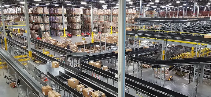 a large fully-automated warehouse